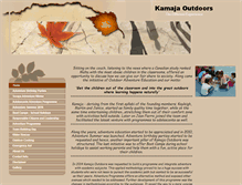 Tablet Screenshot of kamajaoutdoors.com